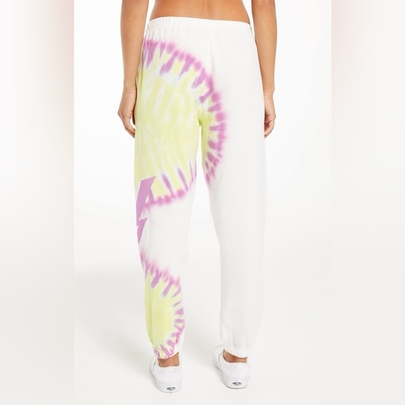 Z Supply Sunburst Tie-Dye Jogger White- Size Small - Picture 2 of 13